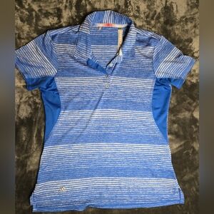Adidas Men's Short Sleeve Polo Blue Size Small